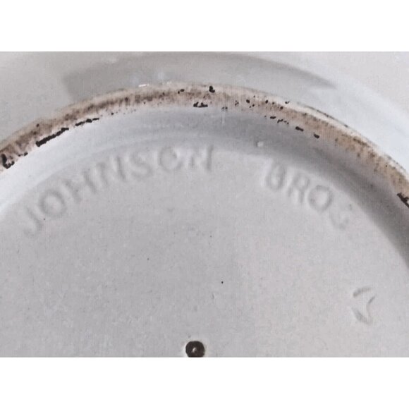 1960’s Vintage Johnson Bros Snowhite Meadowvale Green Floral Teapot 6 Cup - Picture 8 of 13